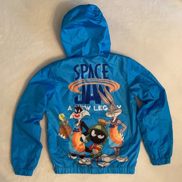 Members Only | Space Jam A New Legacy Tune Squad Team Windbreaker Blue (10/12) - Picture 15 of 16
